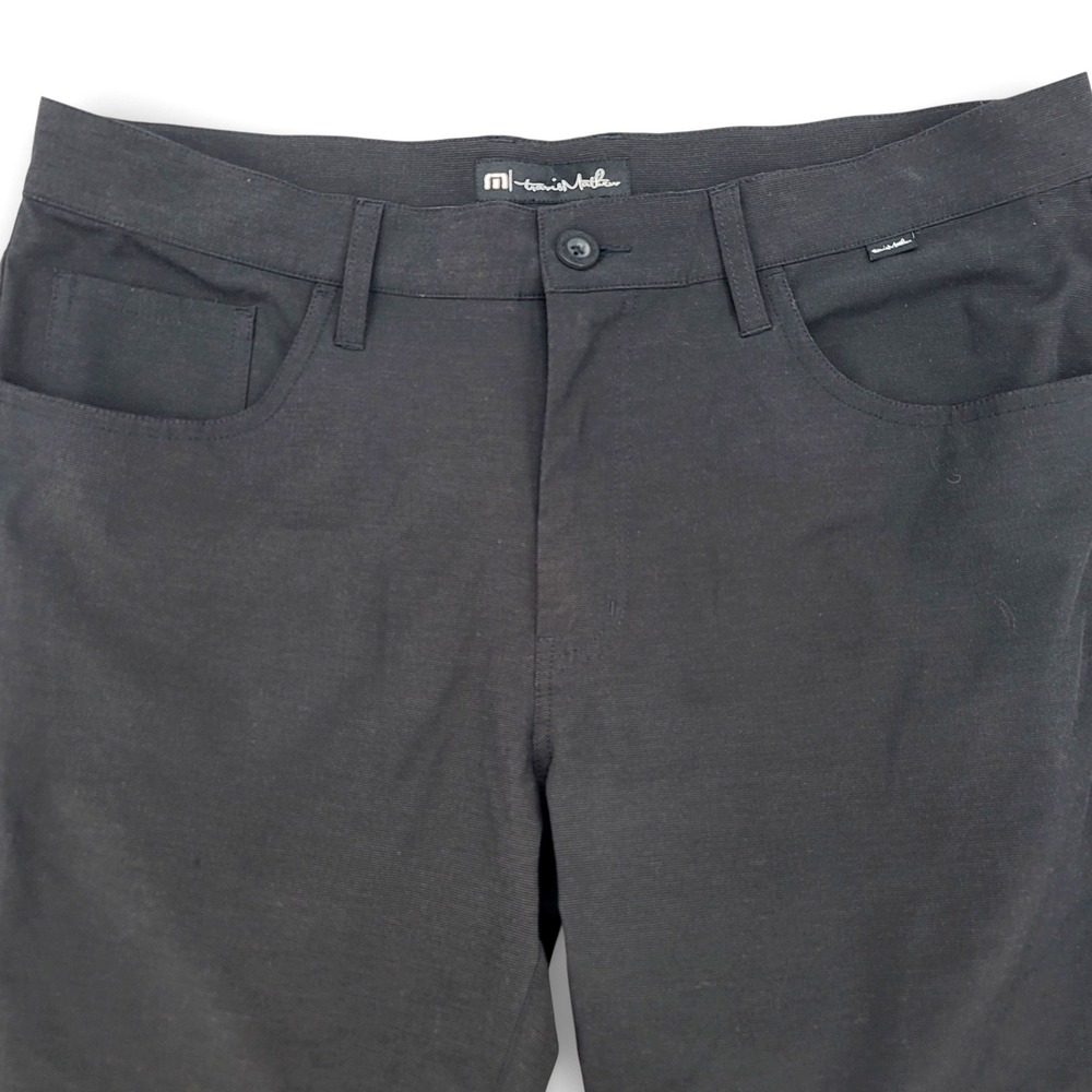 TravisMathew Mens 35x32 Golf Pants Polyester Blend Black Stretch Performance - Picture 3 of 5